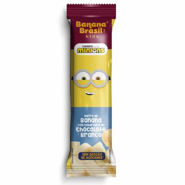 Imagem de Barra De Frutas Banana Brasil Kids Banana Cobertura De Chocolate Branco 22g