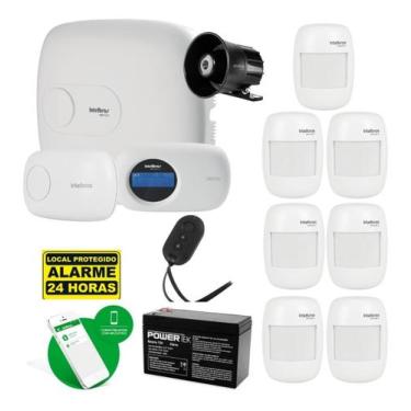 Imagem de Kit De Alarme Amt 2018 E Intelbras C/ 7 Sensor De Presença