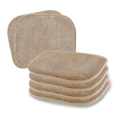 Imagem de SWEMSTAR Almofadas de cadeira - Almofadas de cadeira de jantar de cozinha, almofada de assento de espuma para cadeiras, almofadas de banco de bar antiderrapante