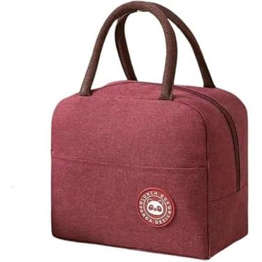 Imagem de Bolsa Térmica Premium 6L Vermelha – Lancheira Grande para Marmita, Trabalho, Academia, Escola e Passeios – Alça Ajustável – Ideal para Alimentos Quentes e Frios (Organizadora Portátil)