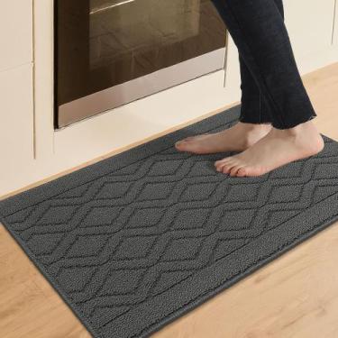 Imagem de Tapetes de cozinha COSY HOMEER Non Slip 20x30cm Cinza absorvente