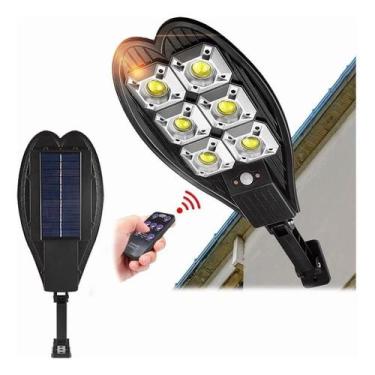 Imagem de Refletor LED Solar 70W Prova Dágua 3 Modos Iluminação Externa Sensor d