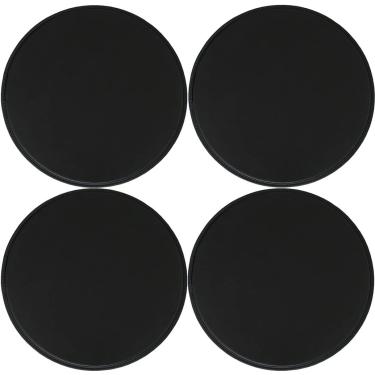 Imagem de Almofada De Cadeira De Couro Redonda Almofadas De Banco Impermeáveis 2/4 Pacotes Almofada De Assento Antiderrapante Almofadas De Cadeira De Cozinha De Jantar, Black, 35cm*4packs