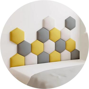 Imagem de 3d Anti-kollision Estofado Parede Els, Auto-adesivo Cabeceira Adesivo De Parede Quarto De Crianças Design De Parede Soft Wall Proteção Els, 007, 150x87cm