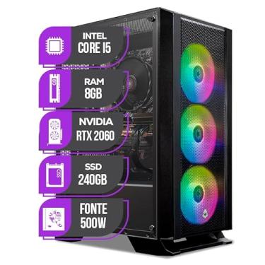 Imagem de PC Gamer Mancer | Intel i5-10400F | RTX 2060 6GB | 8GB DDR4 | SSD 240GB | Fonte 500W 80 Plus