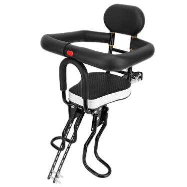 Imagem de Luqeeg Bicicleta, bicicleta infantil com barra de suporte de aço espesso, guarda-corpo completo removível, apoio para os pés ajustável, para vários modelos, capacidade de 80 kg (embalado