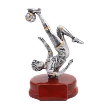 Imagem de Kuntesetty Troféu de futebol, troféu de futebol, estátua masculina de resina, escultura artística para casa