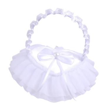 Imagem de Fancyes Caixa para porta-alianças de casamento, cesta para florista, formato de coração, para artigos de festa, Style B