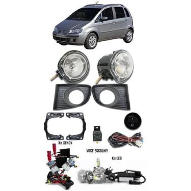 Imagem de Kit Farol Milha Fiat Idea 2006 2007 2008 2009 2010 + Xenon ou LED - Su