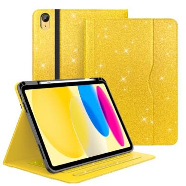 Imagem de Zonefoker Capa para iPad 11ª geração (A16) de 11 polegadas 2025, para 10ª geração de 10,9 polegadas 2022, capa brilhante brilhante para iPad 11/10 ª geração com hibernar/despertar automático, suporte