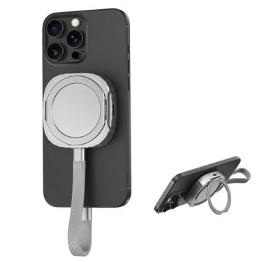 Imagem de Mukiya Gabinete SSD M.2 2230 NVMe com suporte, capa SSD externa de alumínio compatível com MagSafe para iPhone 17/16/15 Seris, Galaxy S25/S24/S23, tablet, computador, USB-C Gen 2 (SSD não incluído)