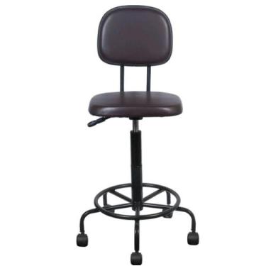 Imagem de Cadeira Caixa Alta L Duplo Base Semi Corano Marrom - Sintonia Flex