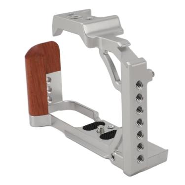 Imagem de Naroote Gaiola de Câmera, Gaiola de Vídeo de Câmera de Madeira Elokalli Segura para Negócios (Prata)