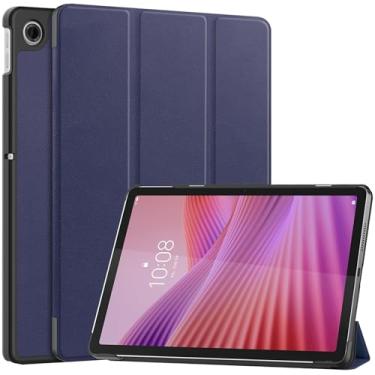 Imagem de Suttkue Capa para tablet Lenovo Tab 10.1, capa rígida de alta qualidade, leve, poliuretano de qualidade, resistente a arranhões, azul para tablet Lenovo Tab 10,1 polegadas - azul