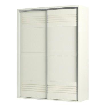Imagem de Guarda Roupa Solteiro 179cm 2 Portas De Correr 100% Mdf Tw601 Off White - Dalla Costa