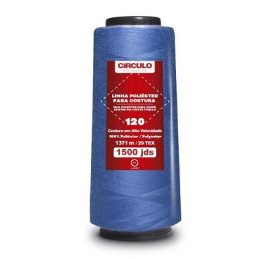 Imagem de Linha Poliester Circulo Costura 1500 Jardas Cor - 284 Turquesa