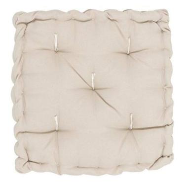 Imagem de Almofada Futon Alto Conforto 40X40Cm Sofisticada - Bege