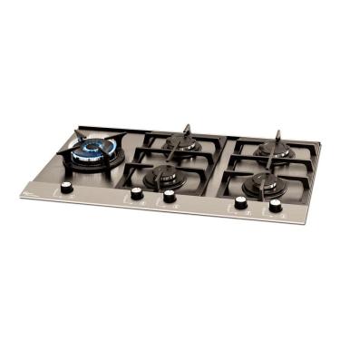 Imagem de Cooktop Fischer 5 Bc Gás Platinium Cinza
