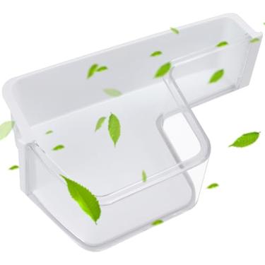 Imagem de PMIIO DA97-12651A Compartimento de prateleira de porta de geladeira compatível com Sam-sung RF263BEAESR RF263TEAE RF265BEAESR RF265BEAESG Substituição superior esquerda substitui 3377722 EAP4176654