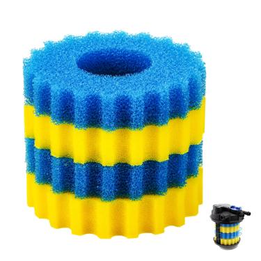 Imagem de Adabuing Almofada de mídia de filtro de esponja de substituição compatível com filtro biológico de lagoa VIVOHOME/VEVOR/VIVOGROW 1580/1840 GPH, adequado para filtro de lago de pressão SUNSUN CPF-2500