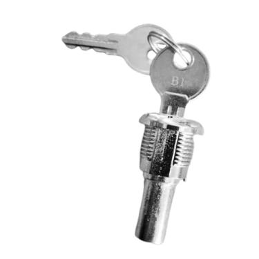 Imagem de Almencla Substituição de fechadura tubular, hardware de fácil instalação, metal profissional para máquina de fliperama de pinball, conveniente com 2 chaves