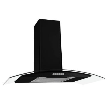 Imagem de Coifa de Parede 80cm Vidro Curvo Duto Slim Nardelli Black
