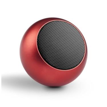 Imagem de Caixa de Som Bolinha Bluetooth Super Potente Mini, sem fio, Tws Mini Speaker Amplificada (VERMELHO) - TYDA