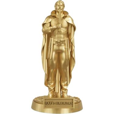 Imagem de Estátua Exu 7 Facadas Umbanda Candomblé (Cor Ouro)