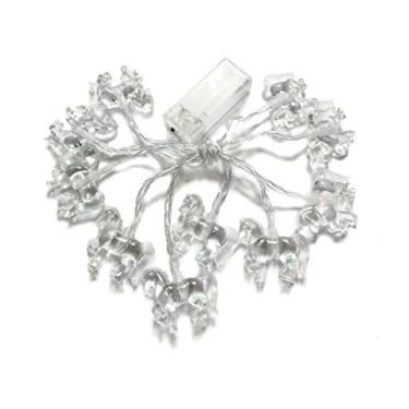 Imagem de Penfly Luz decorativa de humor noturno em forma de cavalo de 1,65 m, 10 LEDs, para uso interno, casa, quarto, festival, festa de casamento, bebê, criança (rosa)