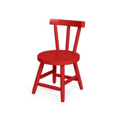 Imagem de Cadeira Infantil Miami JM Móveis, Vermelho