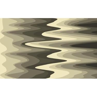 Imagem de Quadro Decorativo com Estampa Layered Waves Abstract 50 x 50 Papel 1 unidade