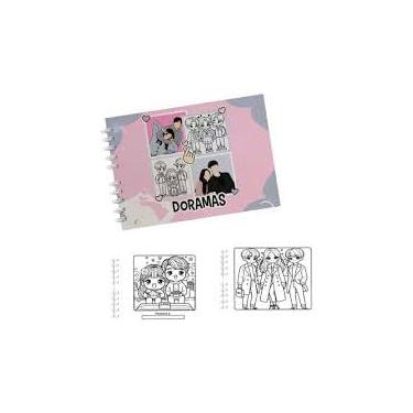 Imagem de Livro de Colorir Dorams Bobie Gods, A5, 50 Folhas, Capa Dura, Wire-o