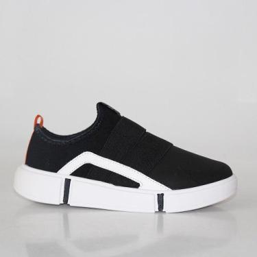 Imagem de Molekinho Tenis Infantil 17210918 Preto, Preto, Branco, 32