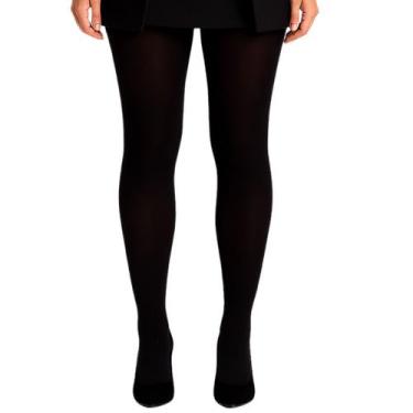 Imagem de Meia Calça Elastano Fio 40 Opaca Feminina Selene, G, Preto