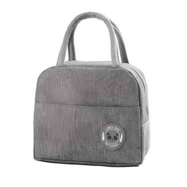 Imagem de Bolsa Lancheira Térmica 4l cinza para Marmita e Viagem - marca