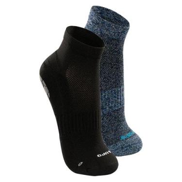 Imagem de Kit com 2 Pares de Meias Antiderrapante Pilates Lupo 3310-003 Colorido