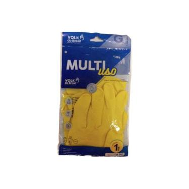 Imagem de Luva Látex Multiuso Volk Amarela - Tam. G - Volk do Brasil