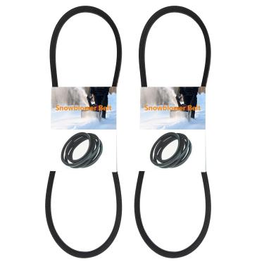 Imagem de Thouyadyeh Pacote com 2 correias helicoidais 954-04195A (1/5.1 cm x 94.0 cm) para M-TD Troy-Bilt Craft-sman Yard Machines lançador de neve substitui 754-04195 754-04195A 954-04195