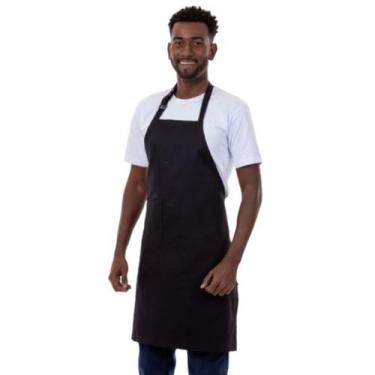 Imagem de Avental de Cozinha Tecido Oxford Reforçado com Bolso Alça e Fivelas pa