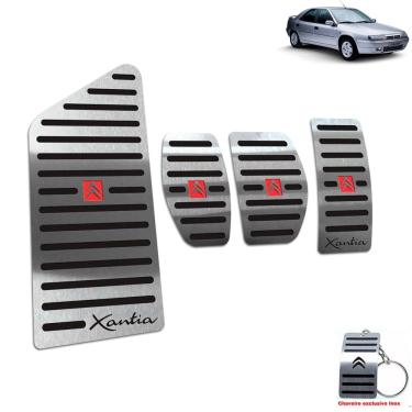 Imagem de Descanso Pedaleira Citroen Xantia 1994 A 2001 Aço Inox Preto