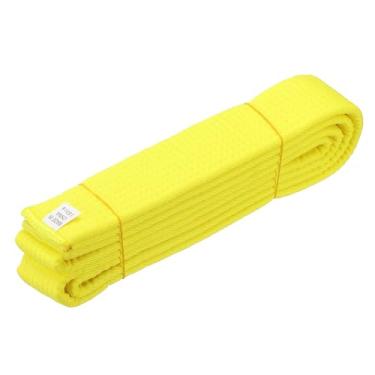 Imagem de YELARXI Cinto de karatê, cintos de classificação de artes marciais algodão sólido núcleo de camada dupla longo macio uniforme equipamento de treinamento adequado para (Taekwondo/karatê/judô/jiu-jitsu