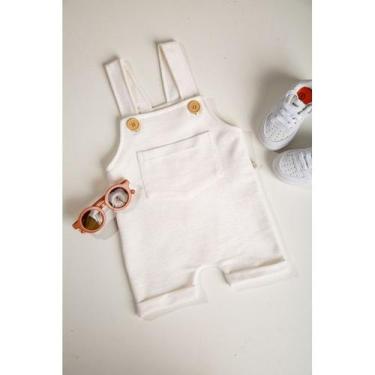 Imagem de Jardineira para crianças Infantil Branca - UseForB, 2