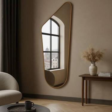 Imagem de Espelho Decorativo Orgânico Delta 70x160 Grande de Parede para Sala La