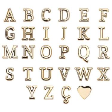Imagem de Letras Douradas em ABS para Personalização de Calcinha e Acessórios - 