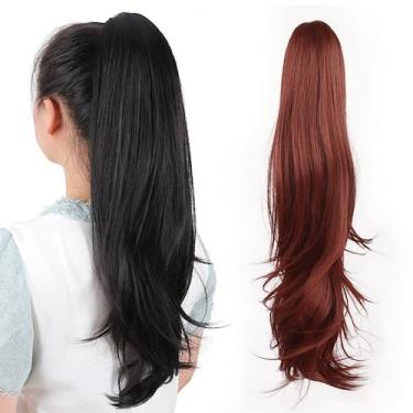 Imagem de Extensões de cabelo de rabo de cavalo HSPHTM Auburn Synthetic 139g - H