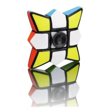Imagem de Spinner Fidget Puzzle 1x3x3 – Cubo Mágico e Spinner em Um Só Brinquedo, Alívio de Estresse e Concentração para Crianças e Adultos