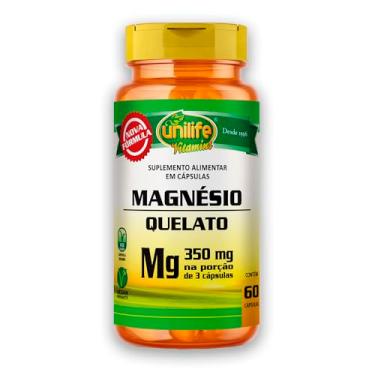 Imagem de Magnésio Quelato Vegano Unilife 60 Cápsulas