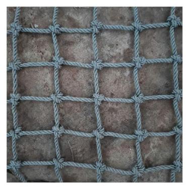 Imagem de Redes de proteção para varanda rede de segurança infantil escada capa anti-queda rede planta escalada rede de corda de escalada foto de parede (10 mm x 12 cm, 2 x 2 x 25 pés)