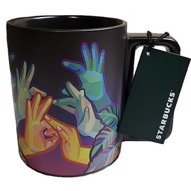 Imagem de Starbucks American Sign Language ASL Hand Movements Caneca de café 355 ml