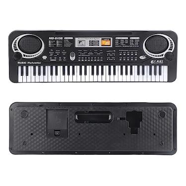 Imagem de SPYMINNPOO Teclado Digital Elétrico Piano Instrumentos Musicais Brinquedo Infantil Com Microfone 16 Timbres 8 Gravações de Percussão para Jogos Internos e Externos